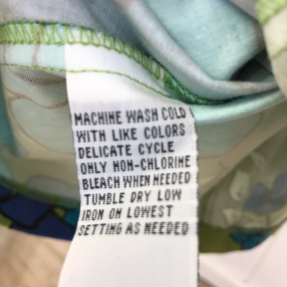 Gorgeous Ombre Turquoise, Blue And Green Floral Halter Dress - Picture 13 of 14